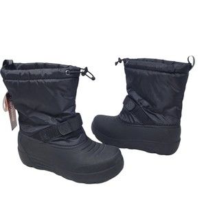 Northside Winter Boots 3M Thinsulate Black Insulated Reflective Childrens size 6